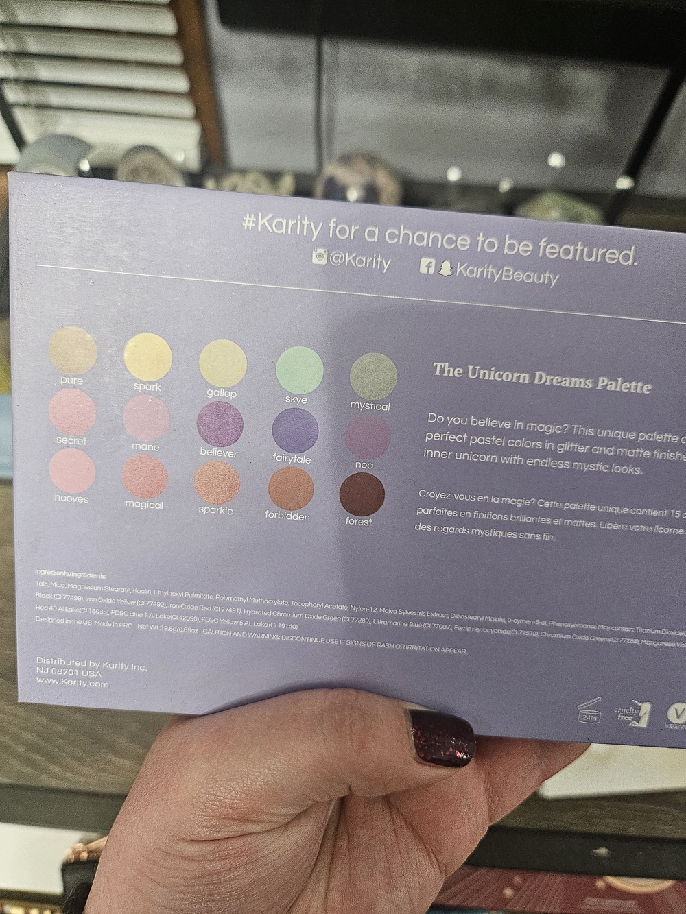 Unicorn Dreams Pastel Eyeshadow Palette - Lavender - Picture 4 of 4